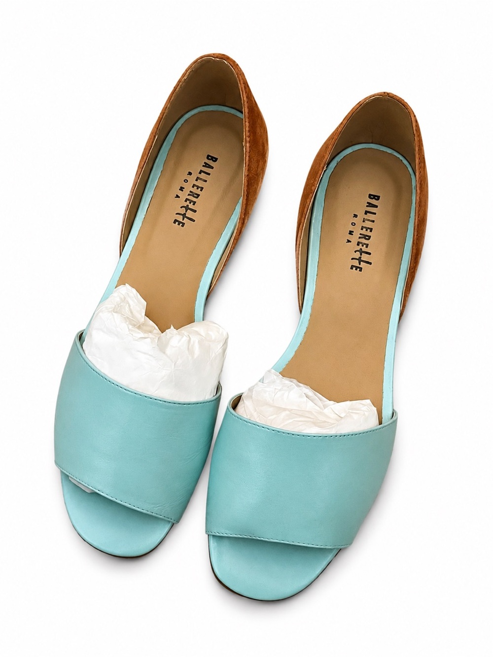 Aqua Open-Toe D'Orsay Flats